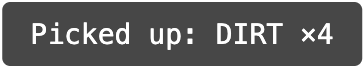 Transient HUD notification